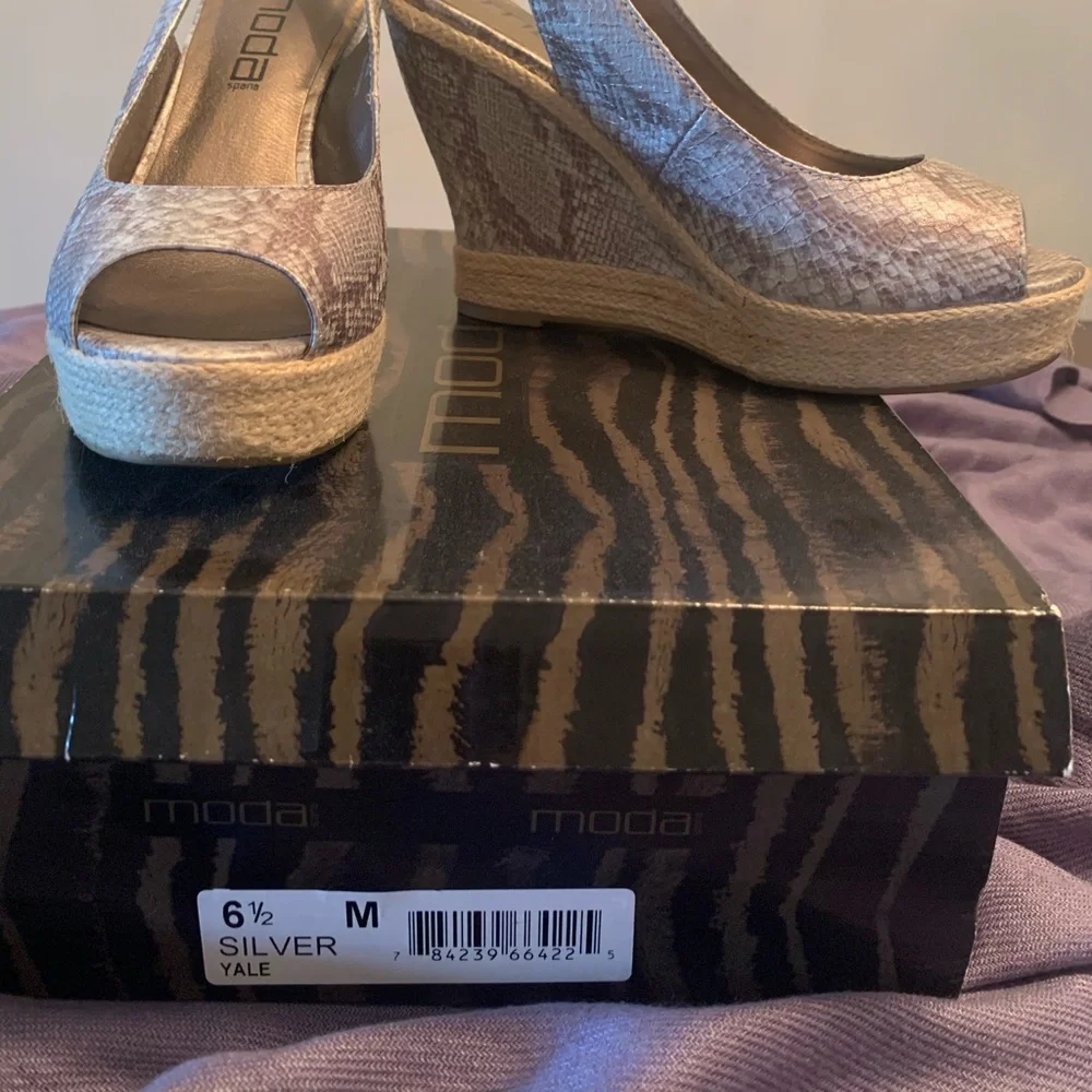 Moda Silver Wedges - Picture 4 of 4